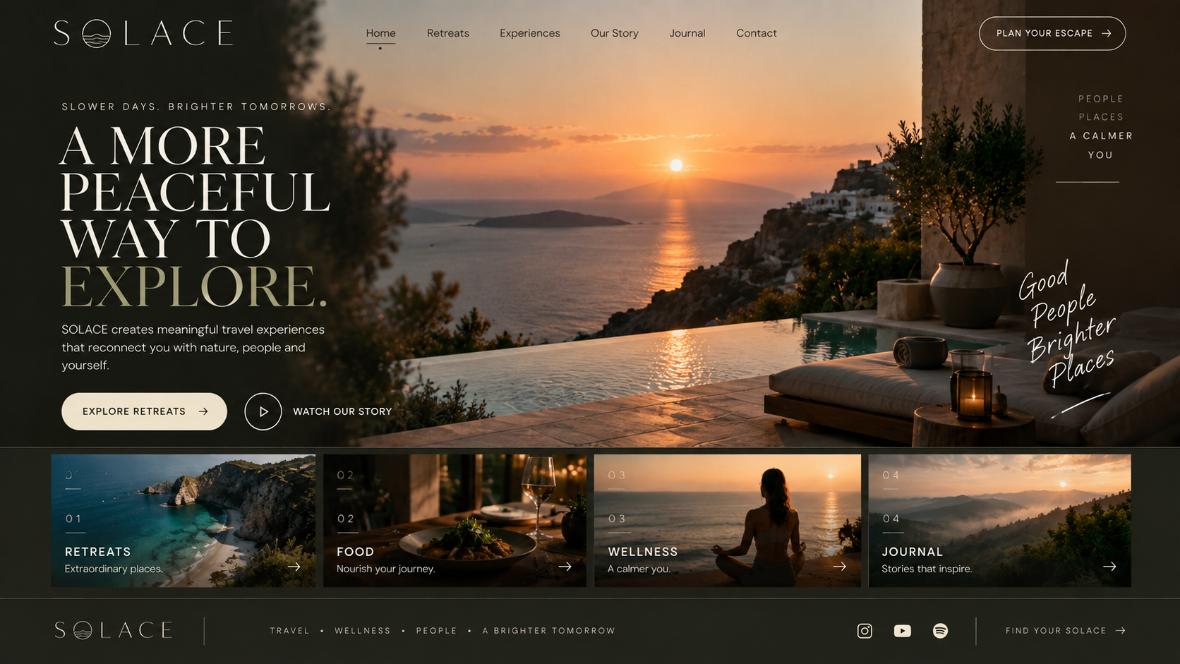 SOLACE website design